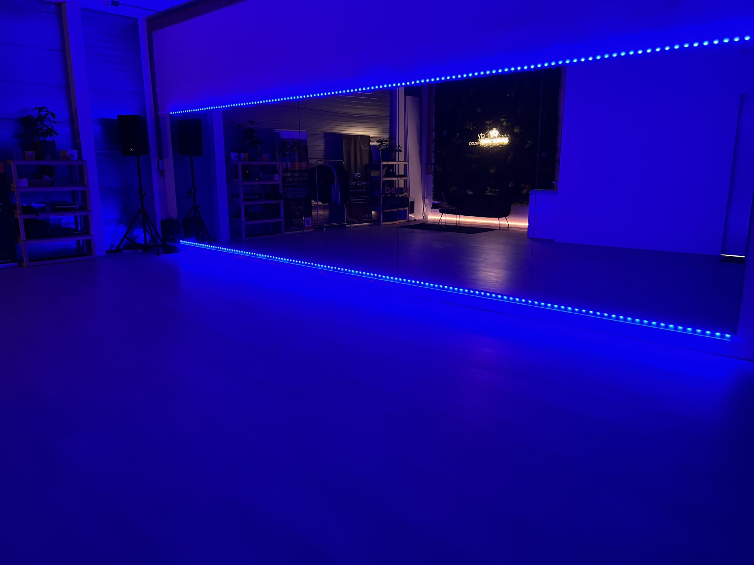 Dance Yard Studio - Zaalverhuur sfeerverlichting